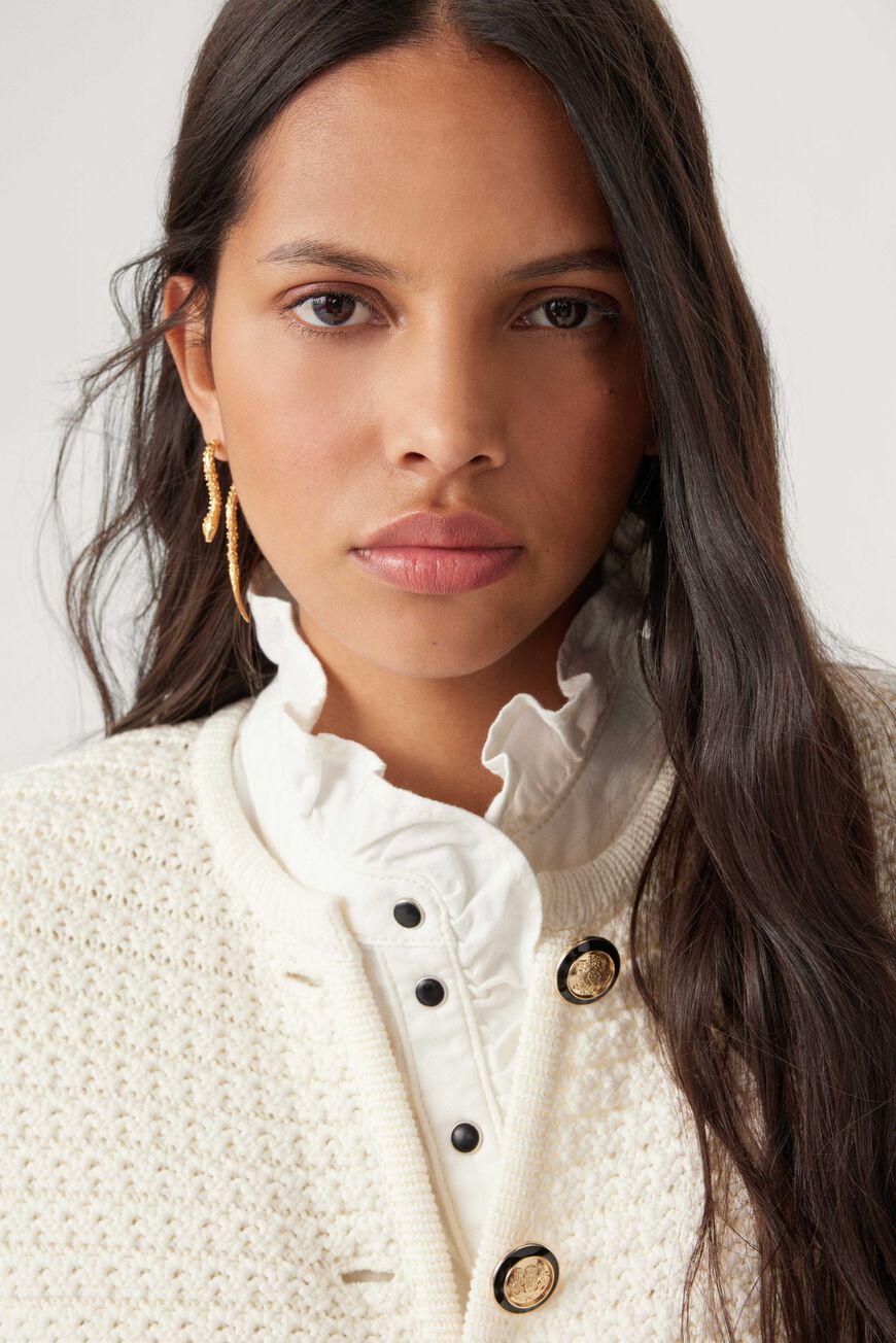 Gaspard Cardigan. Ecru