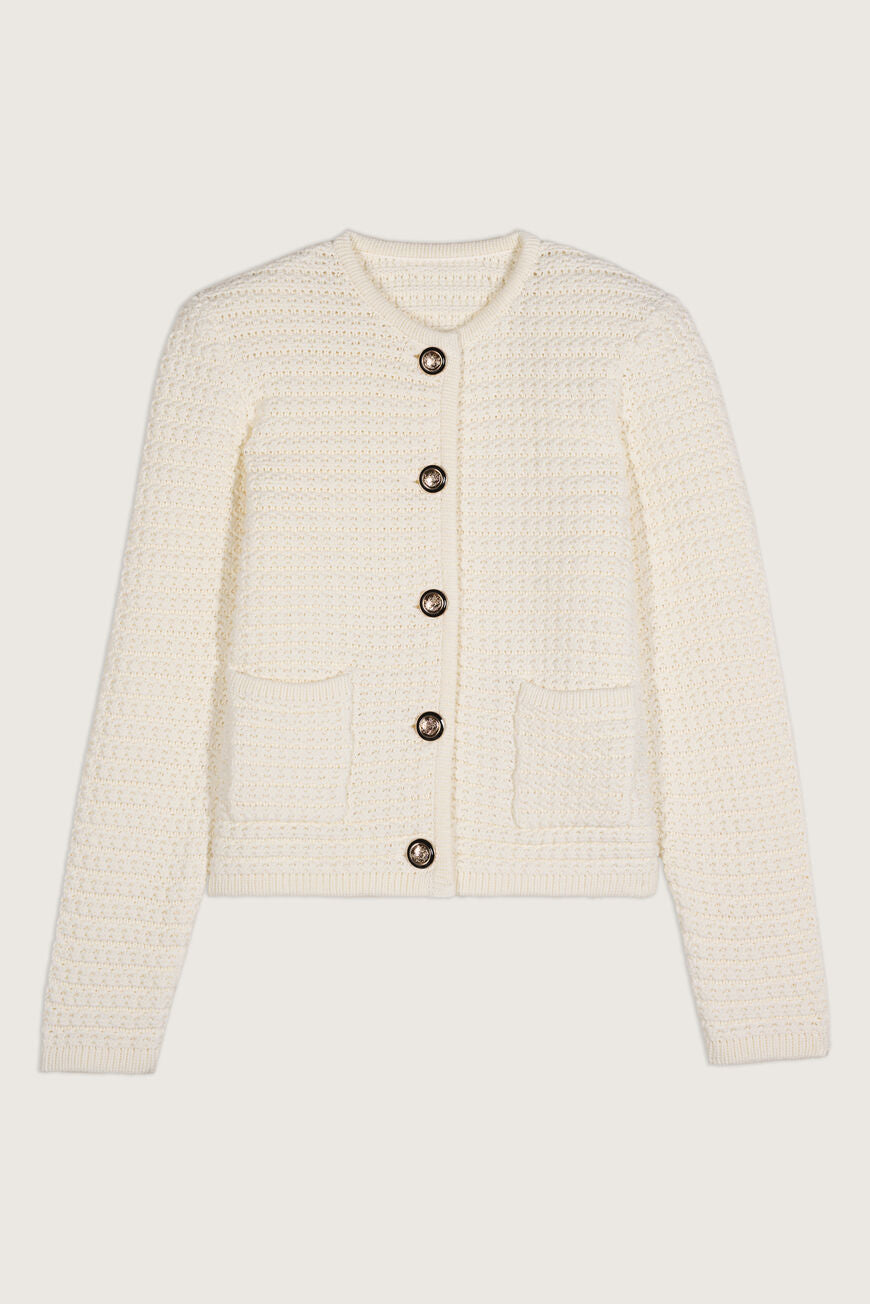 Gaspard Cardigan. Ecru