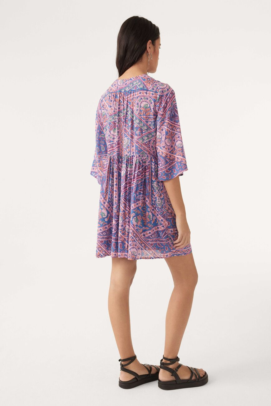 Fleur Dress. Bleu