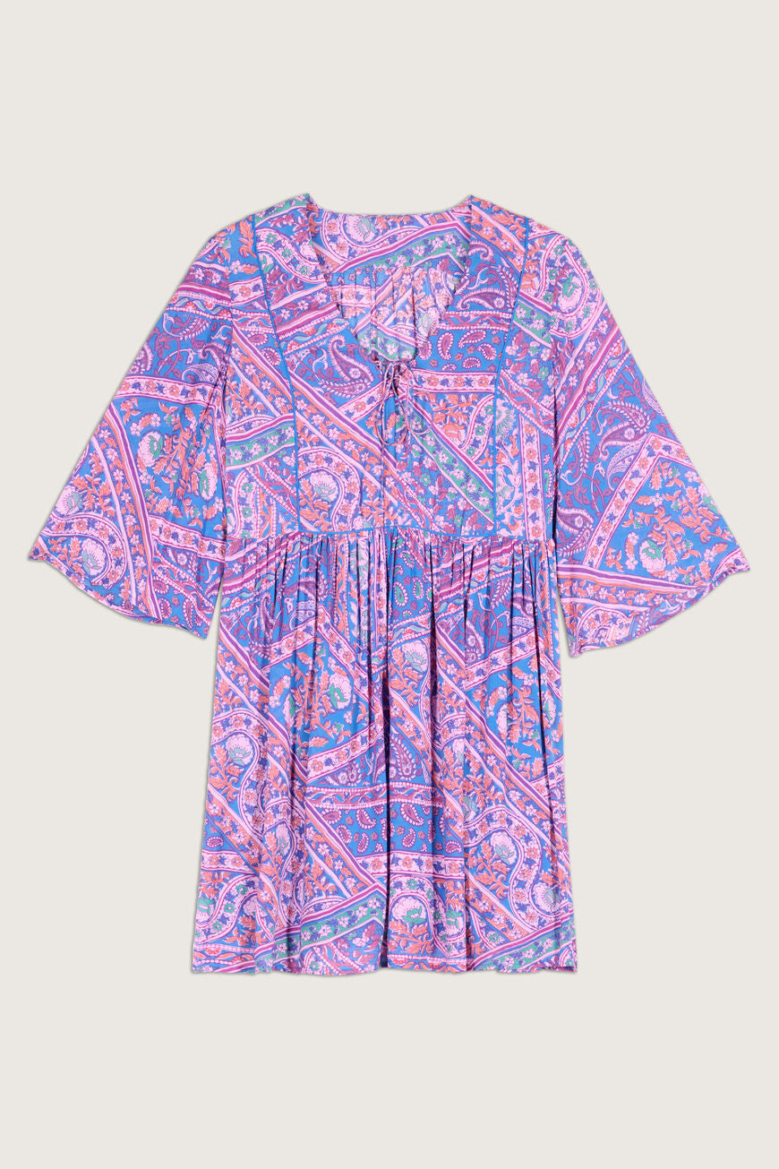 Fleur Dress. Bleu