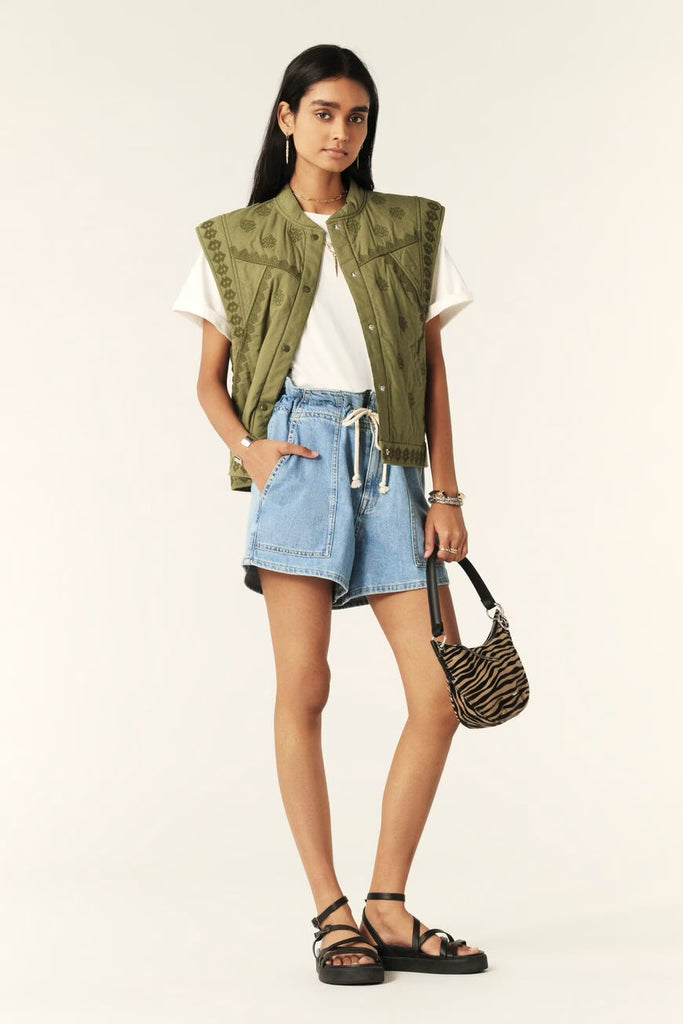 Mabo High-Waisted Shorts. Bluejeans
