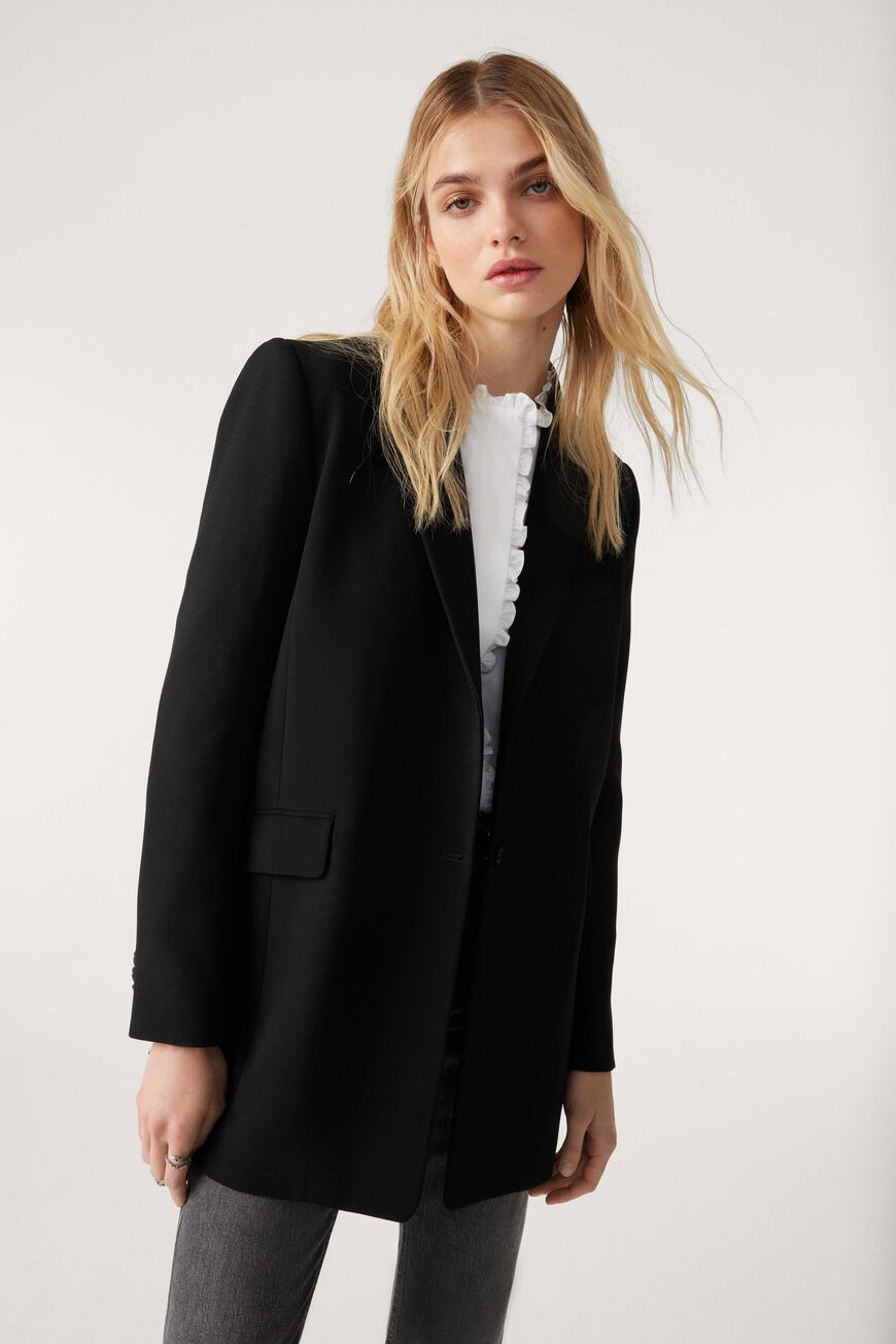 Flower Jacket. Noir
