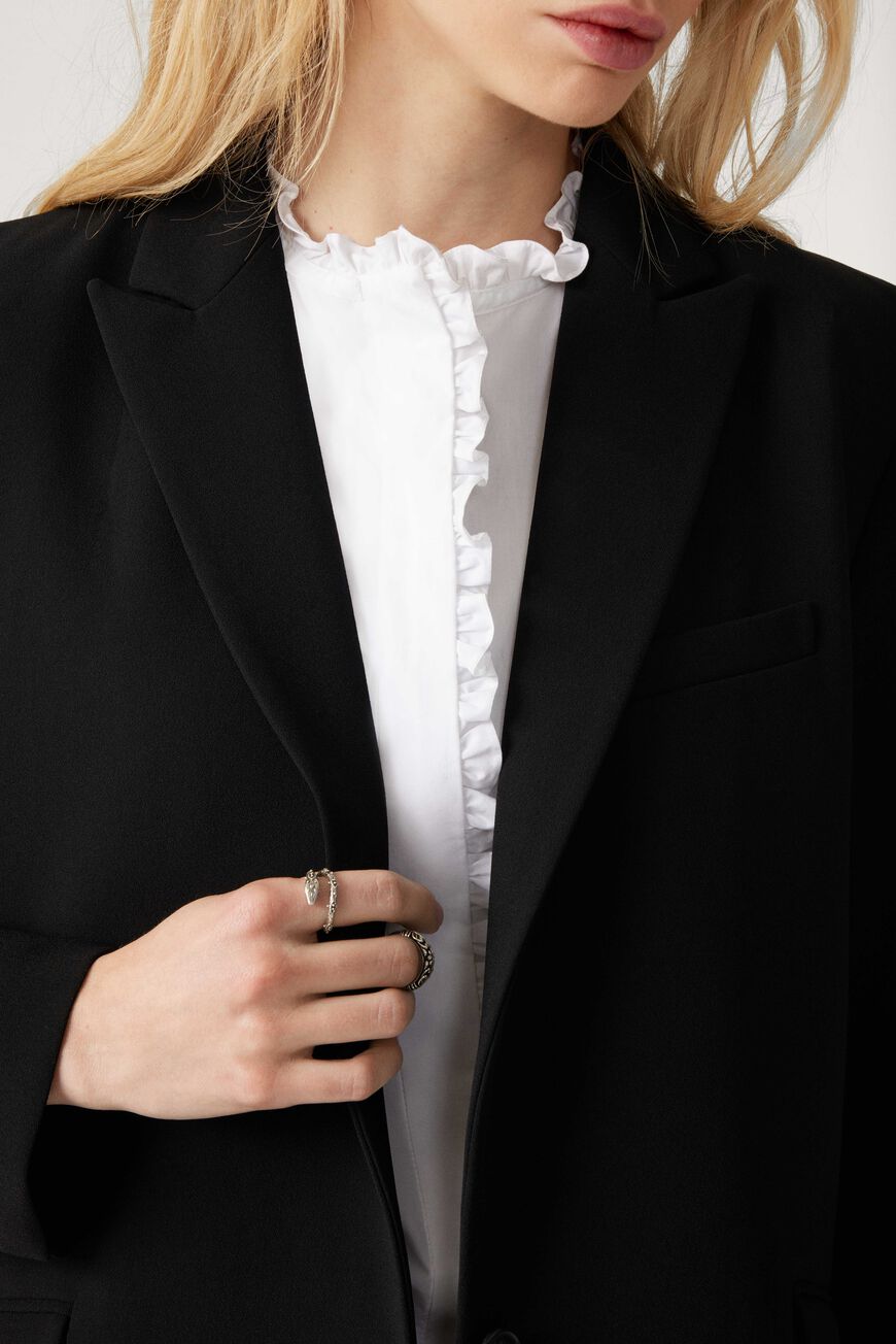 Flower Jacket. Noir