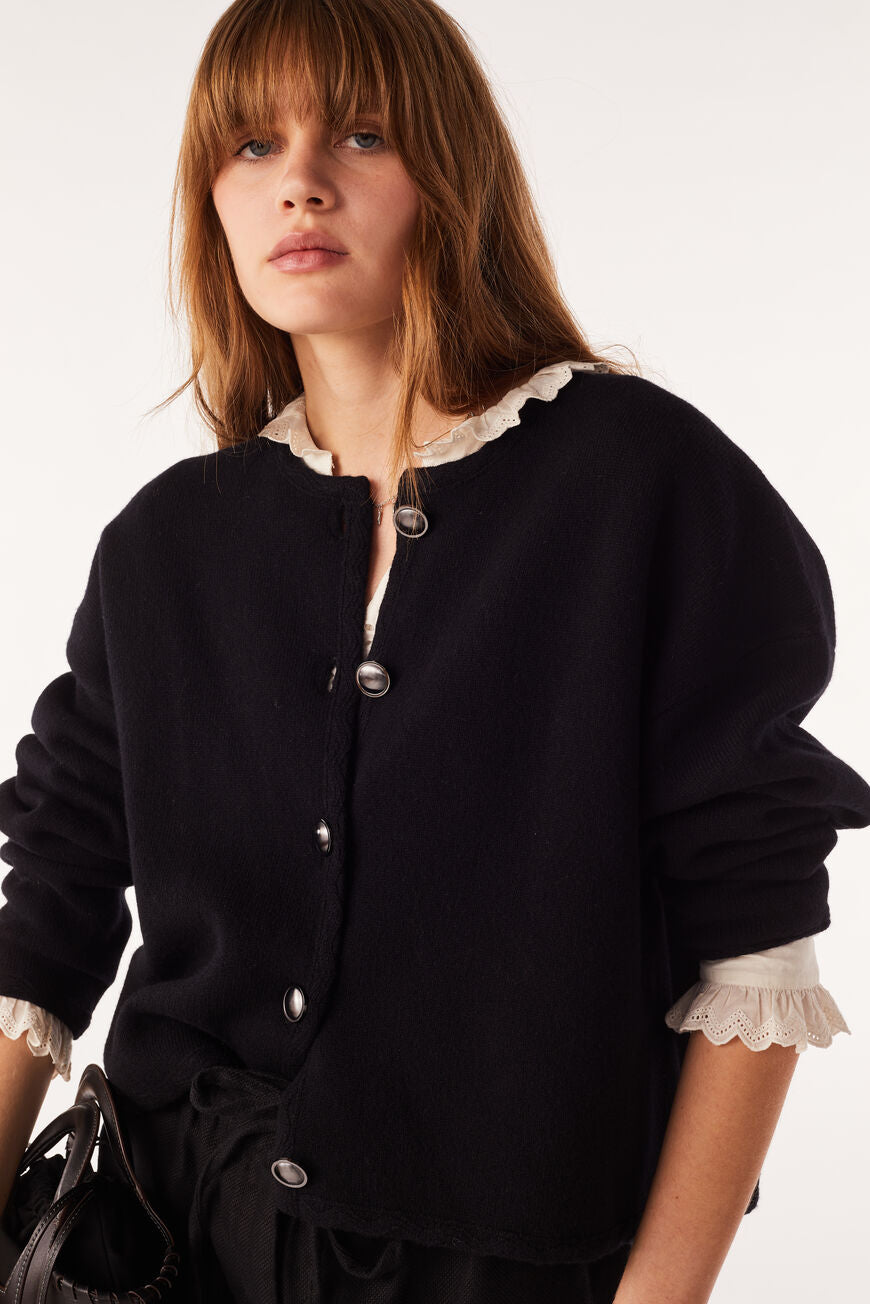 Tanks Cardigan. Noir
