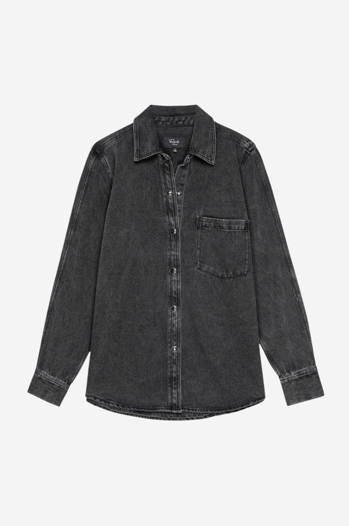 Atticus Shirt in Washed Black