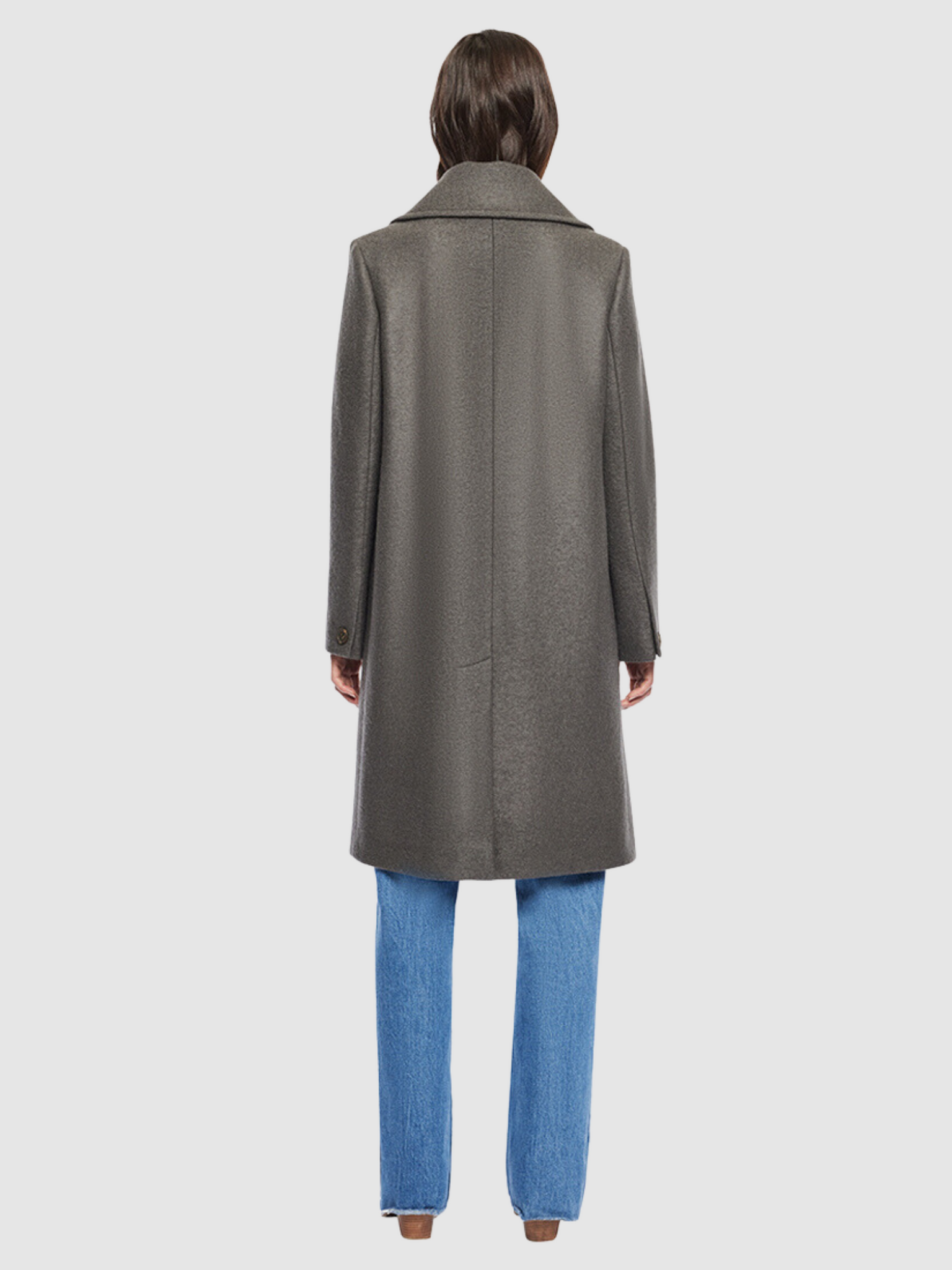 Cashmere Blend Coat in Taupe