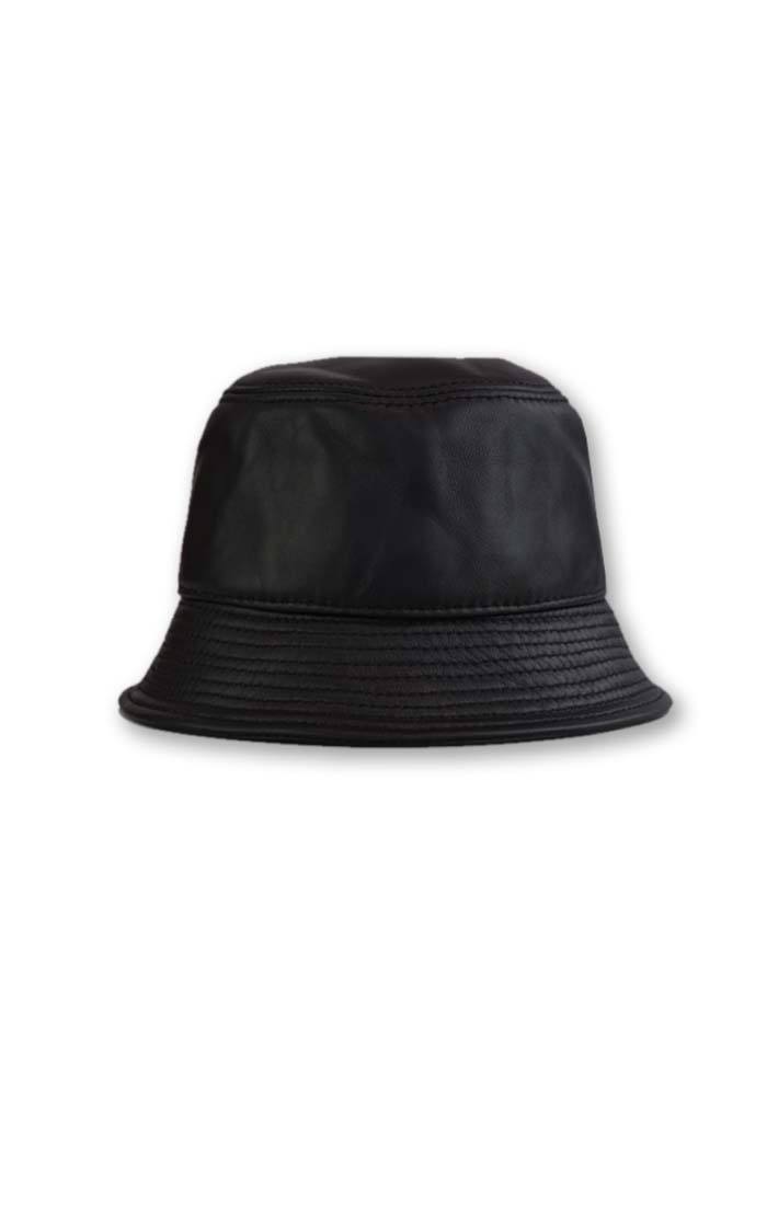 Leather Bucket Hat