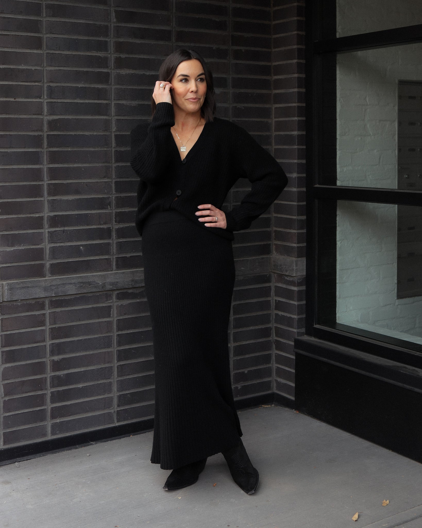 Katelyn Long Skirt in Black