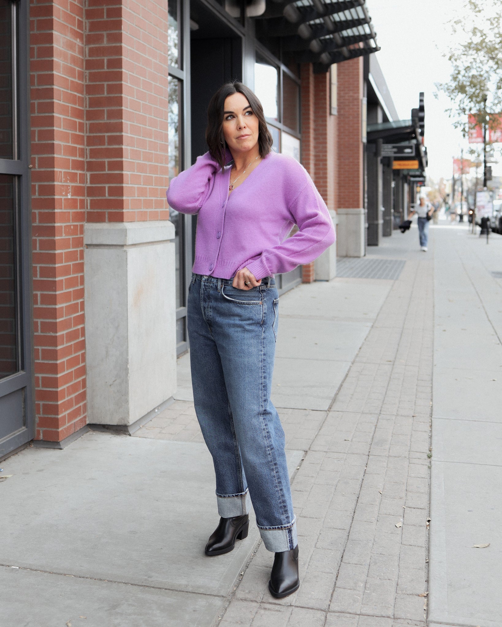 Robyn Cardigan in Dahlia