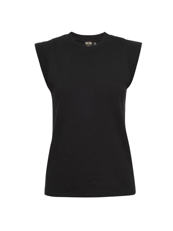 Patti Tank in Jet Black