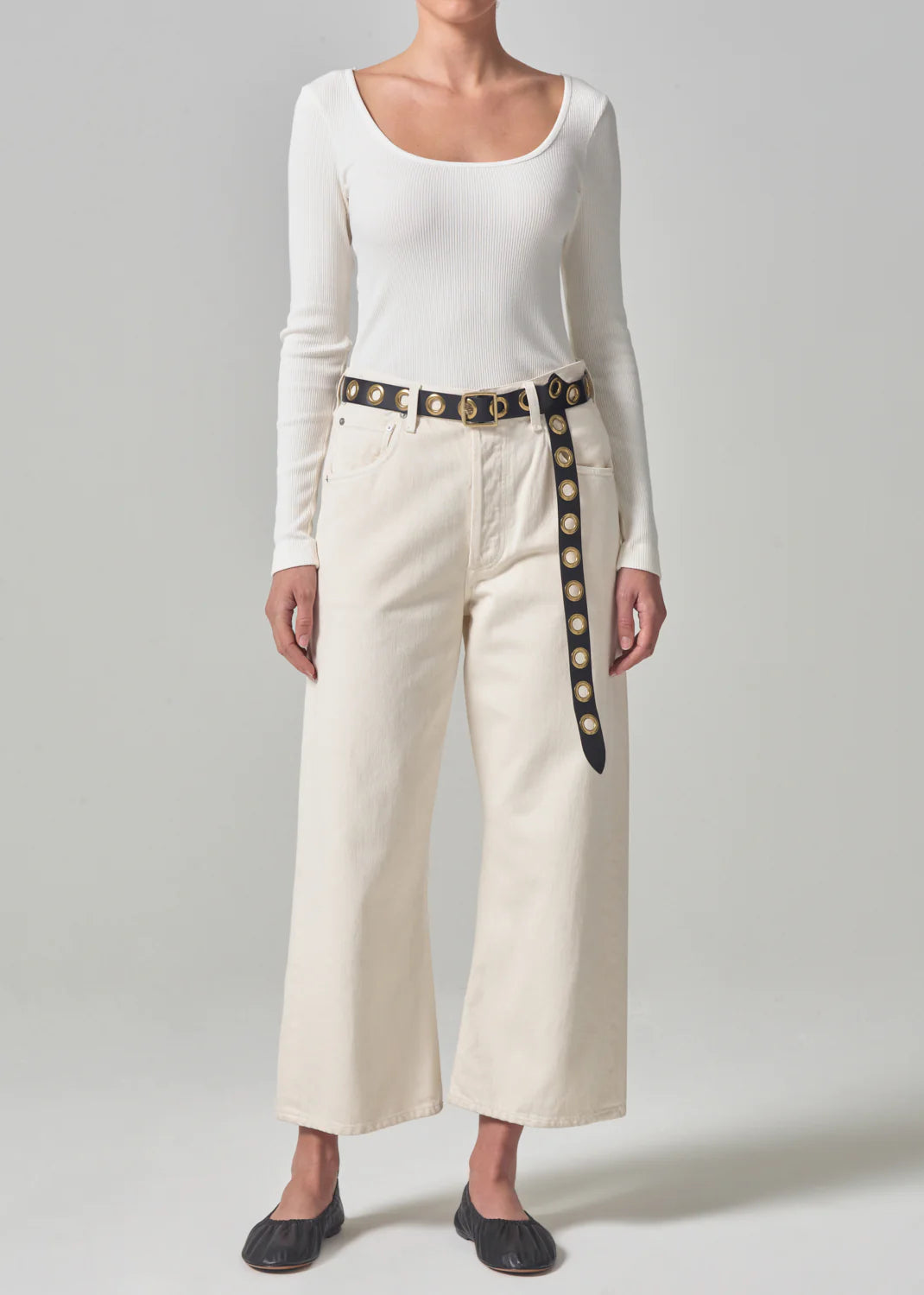 Margie Ballet Neck Long Sleeve in Pashmina