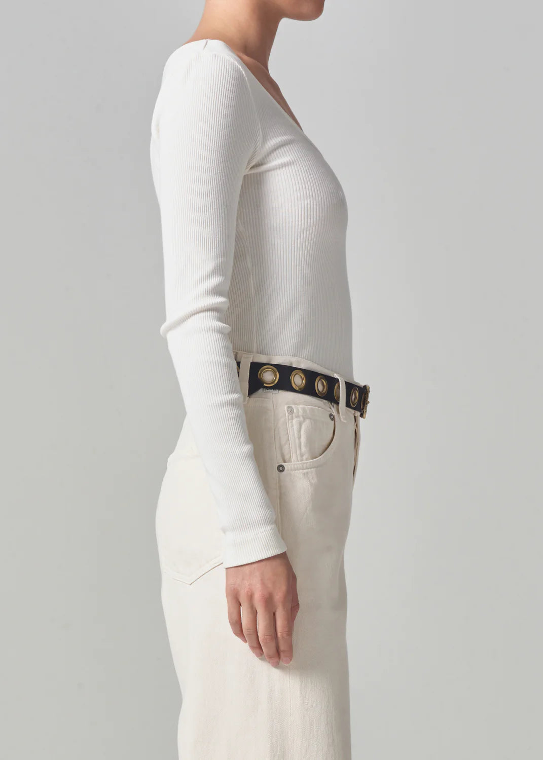 Margie Ballet Neck Long Sleeve in Pashmina