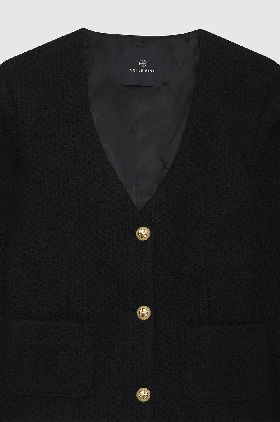 Anitta Jacket in Black Woven