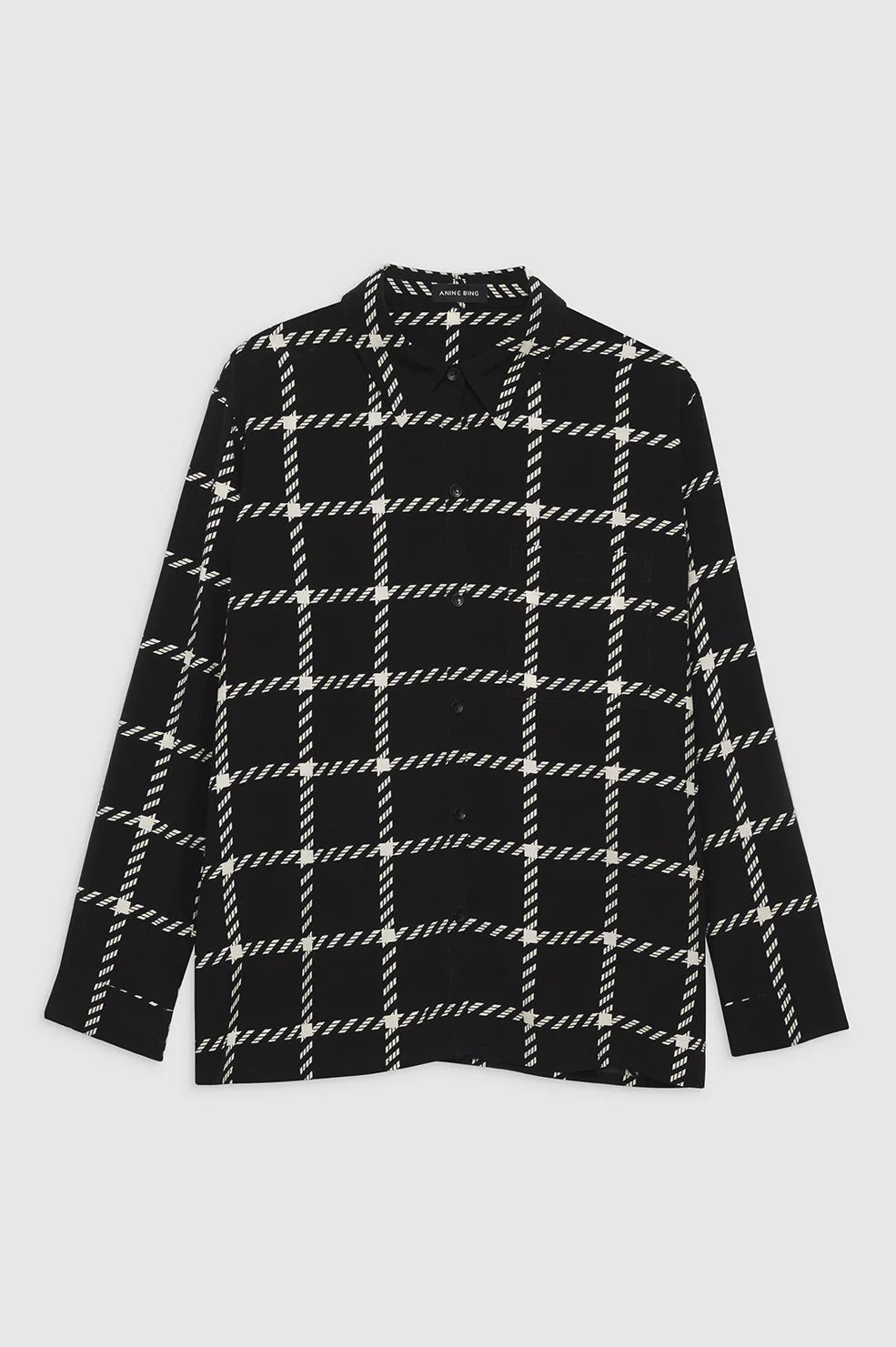 Aspen Shirt in Black and White Plaid