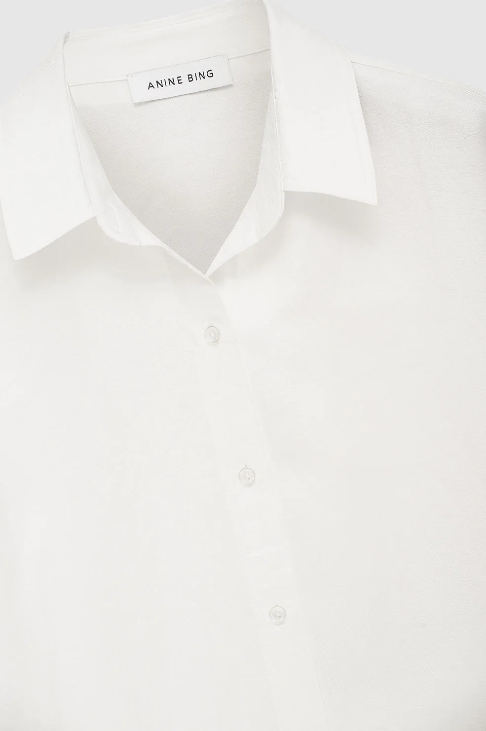 Bruni Shirt in White Linen Blend