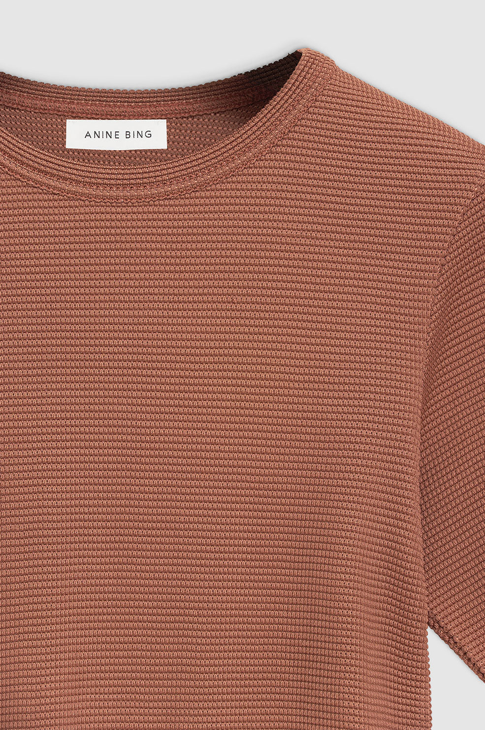 Caitlyn Top in Terracotta Waffle