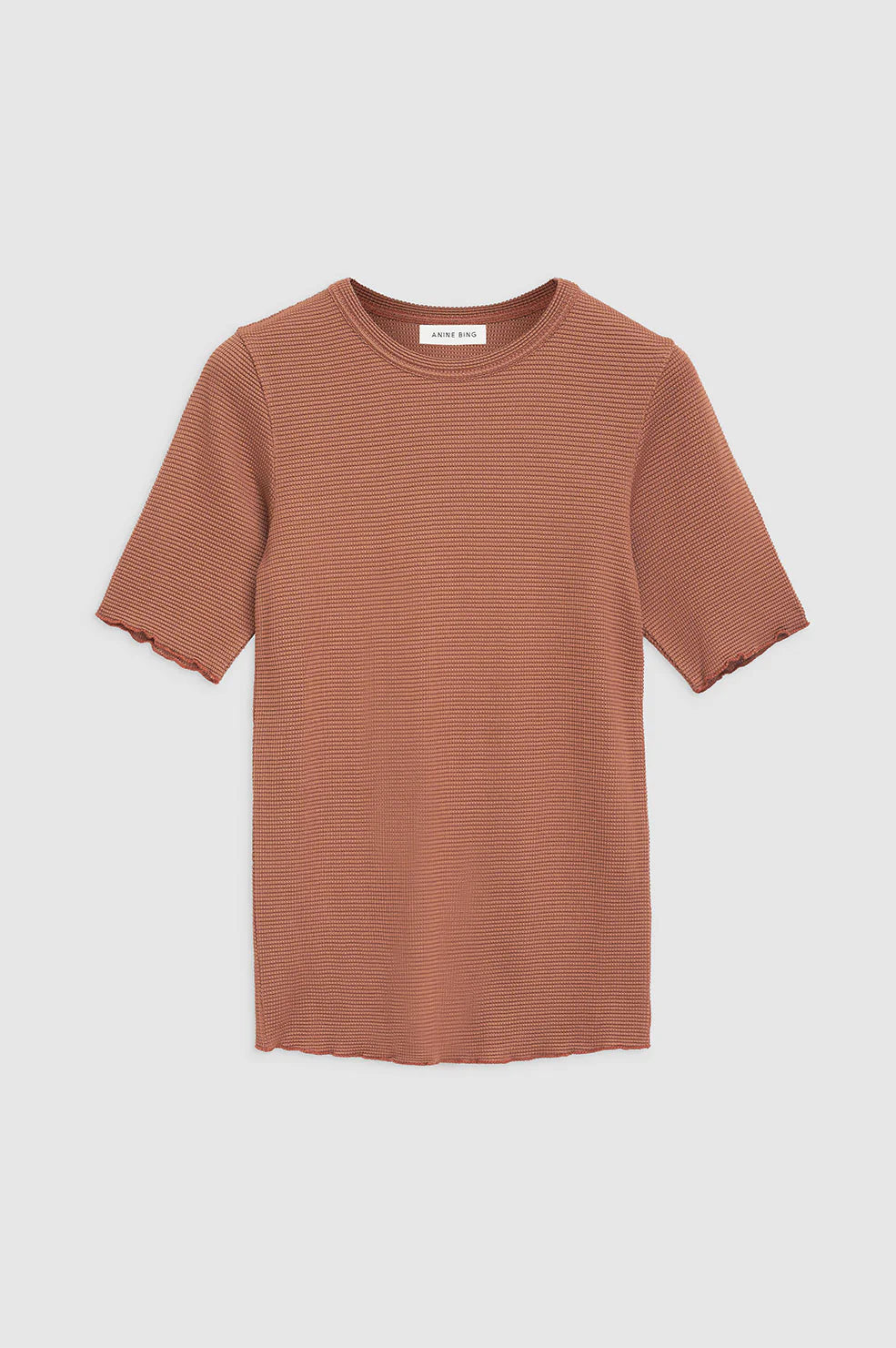 Caitlyn Top in Terracotta Waffle
