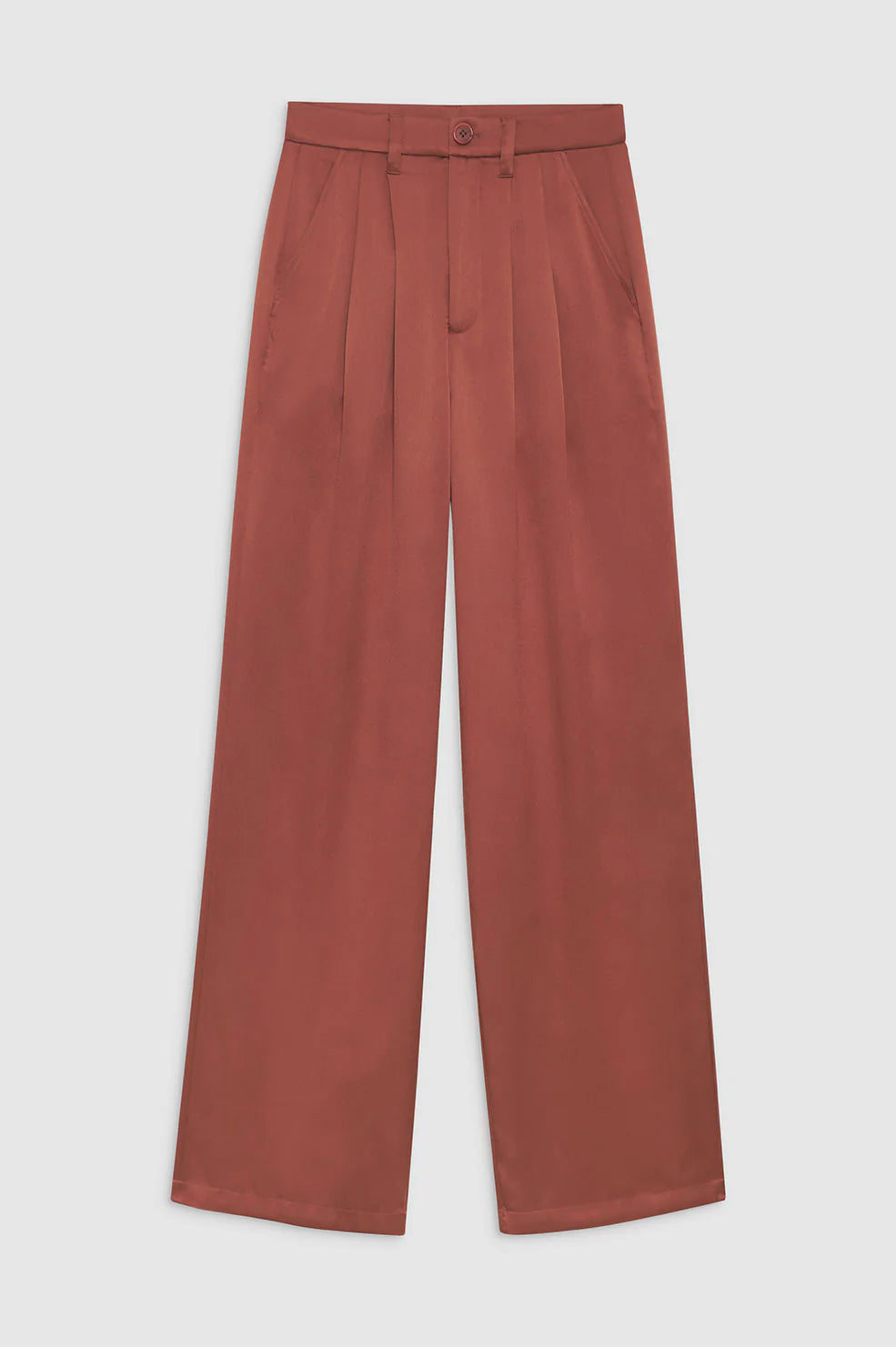 Carrie Pant in Terracotta Silk
