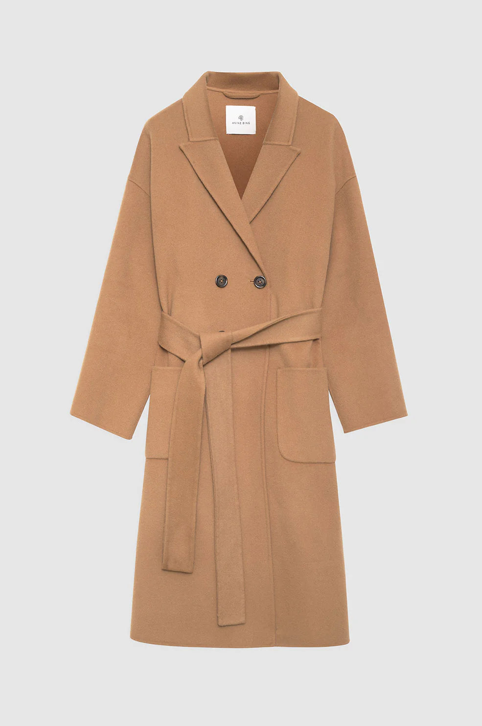 Dylan Coat in Camel Cashmere Blend