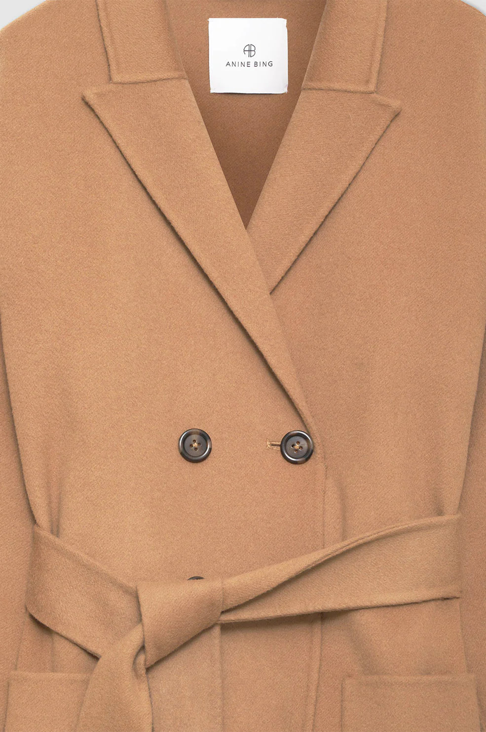 Dylan Coat in Camel Cashmere Blend