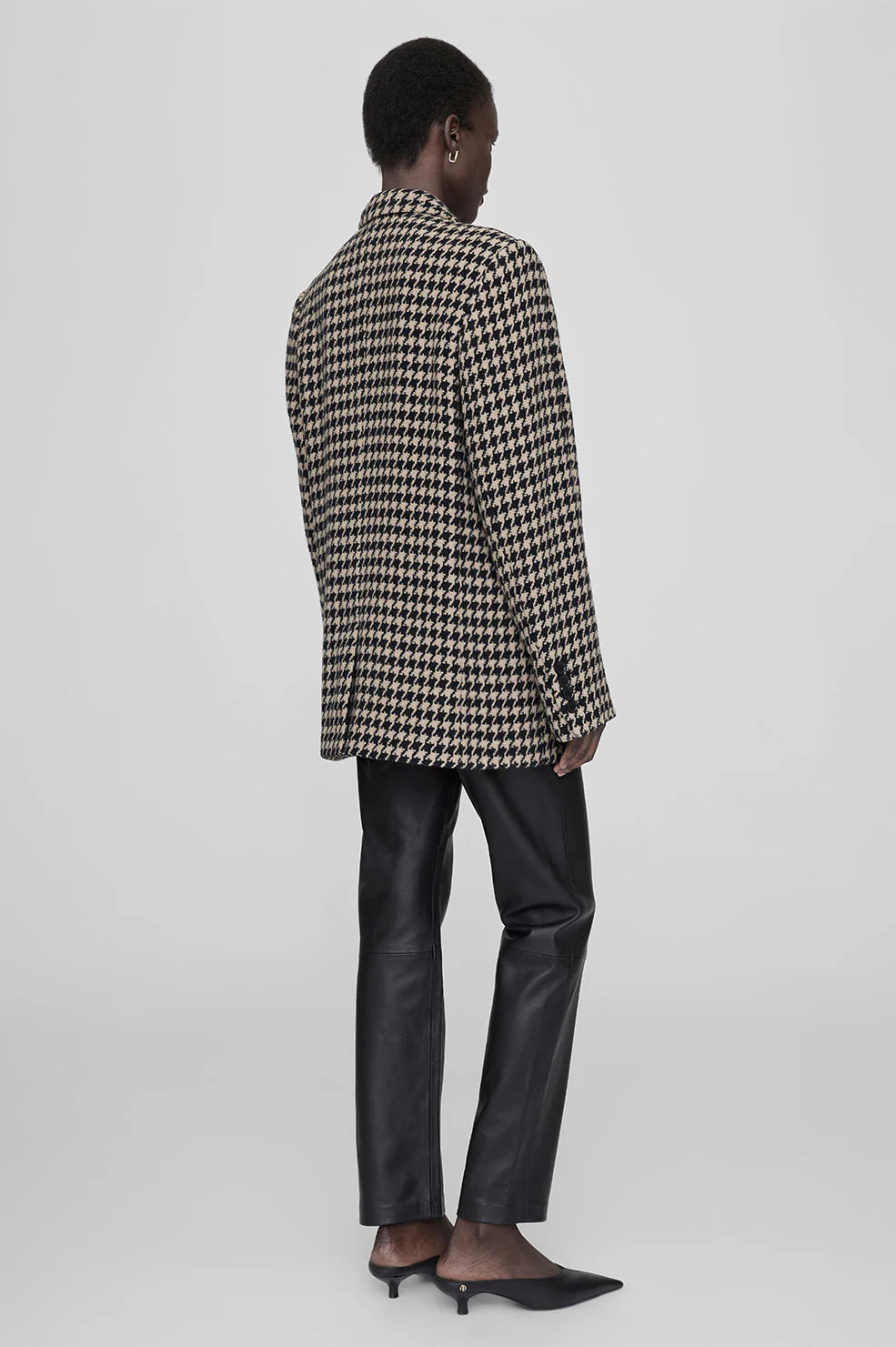 Kaia Blazer in Houndstooth