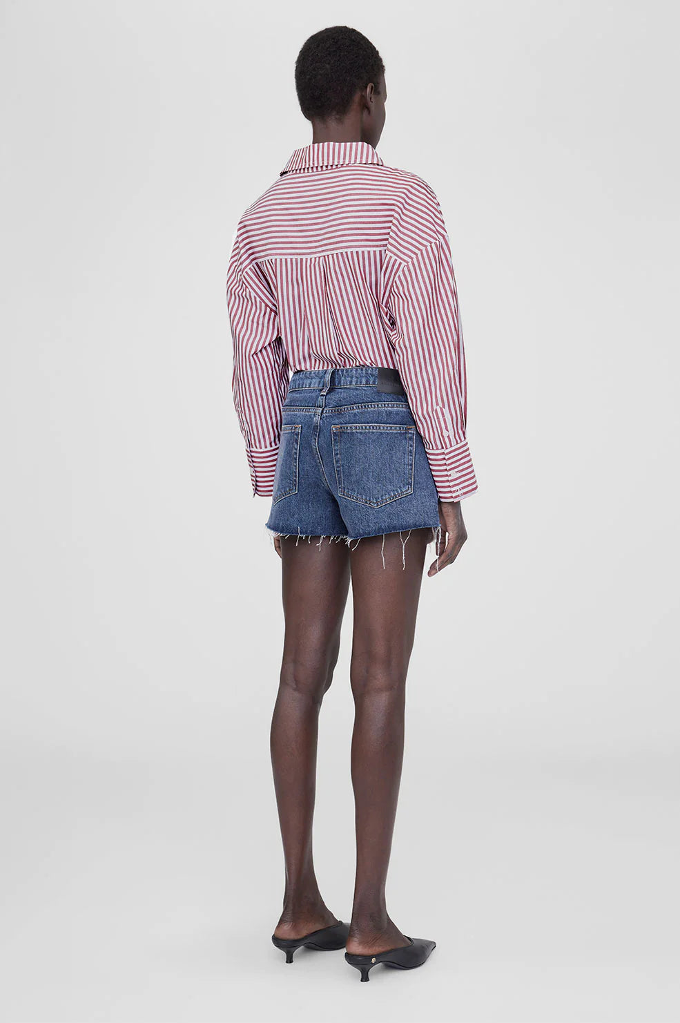 Mika Shirt in Red and White Stripe