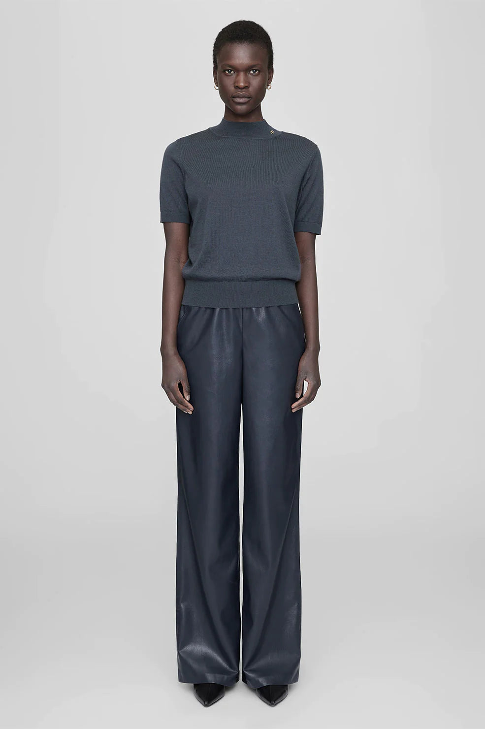 Monique Sweater in Charcoal Blue
