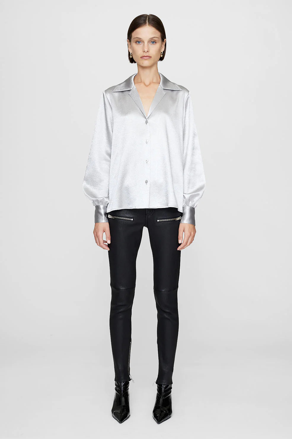 Mylah Shirt in Silver