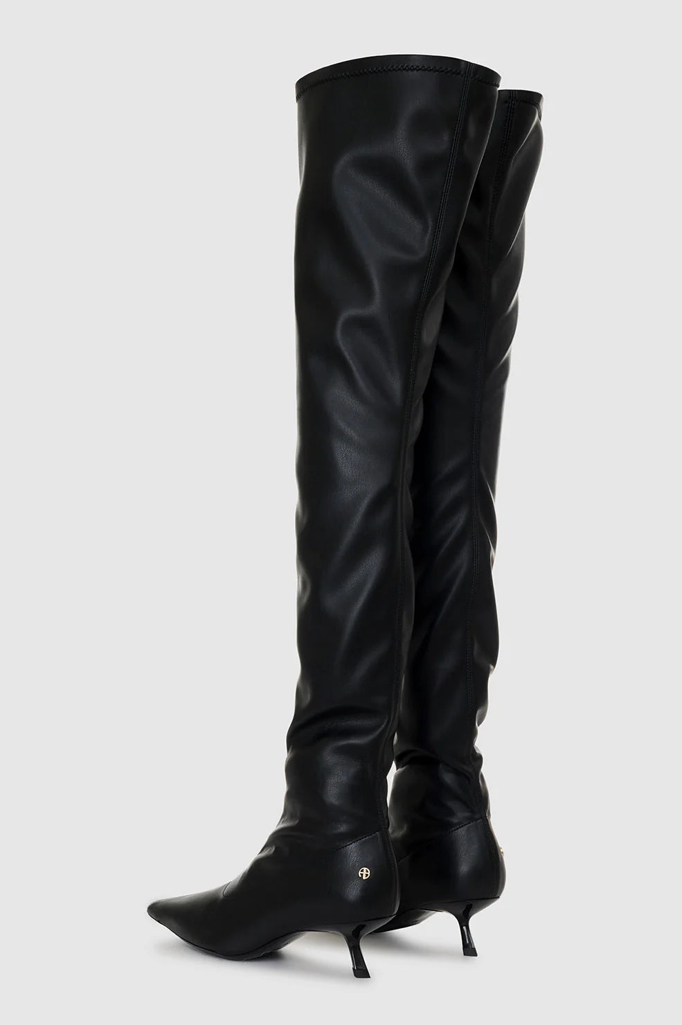 Over The Knee Hilda Boots in Black