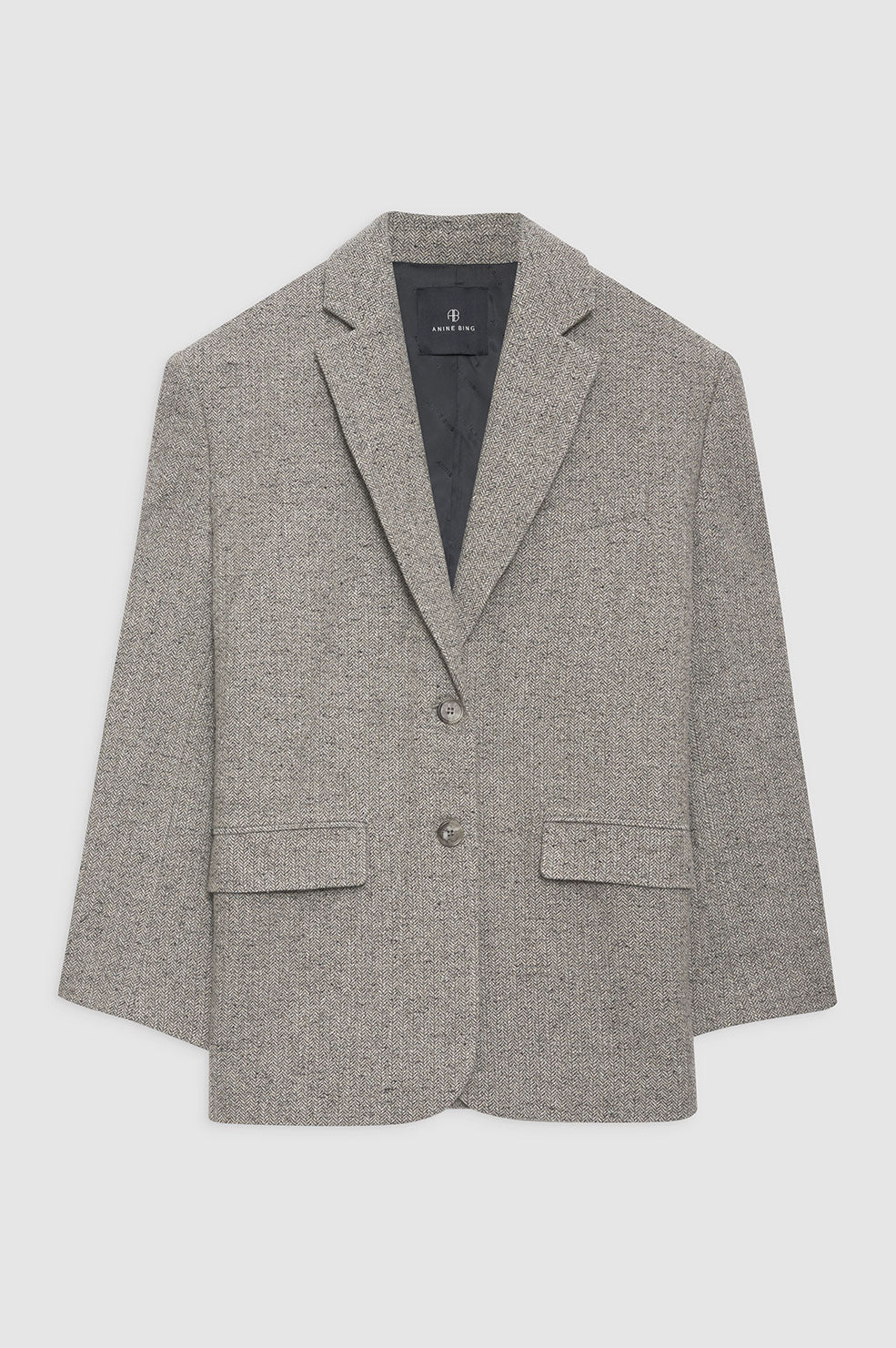Quinn Blazer in Tan Herringbone