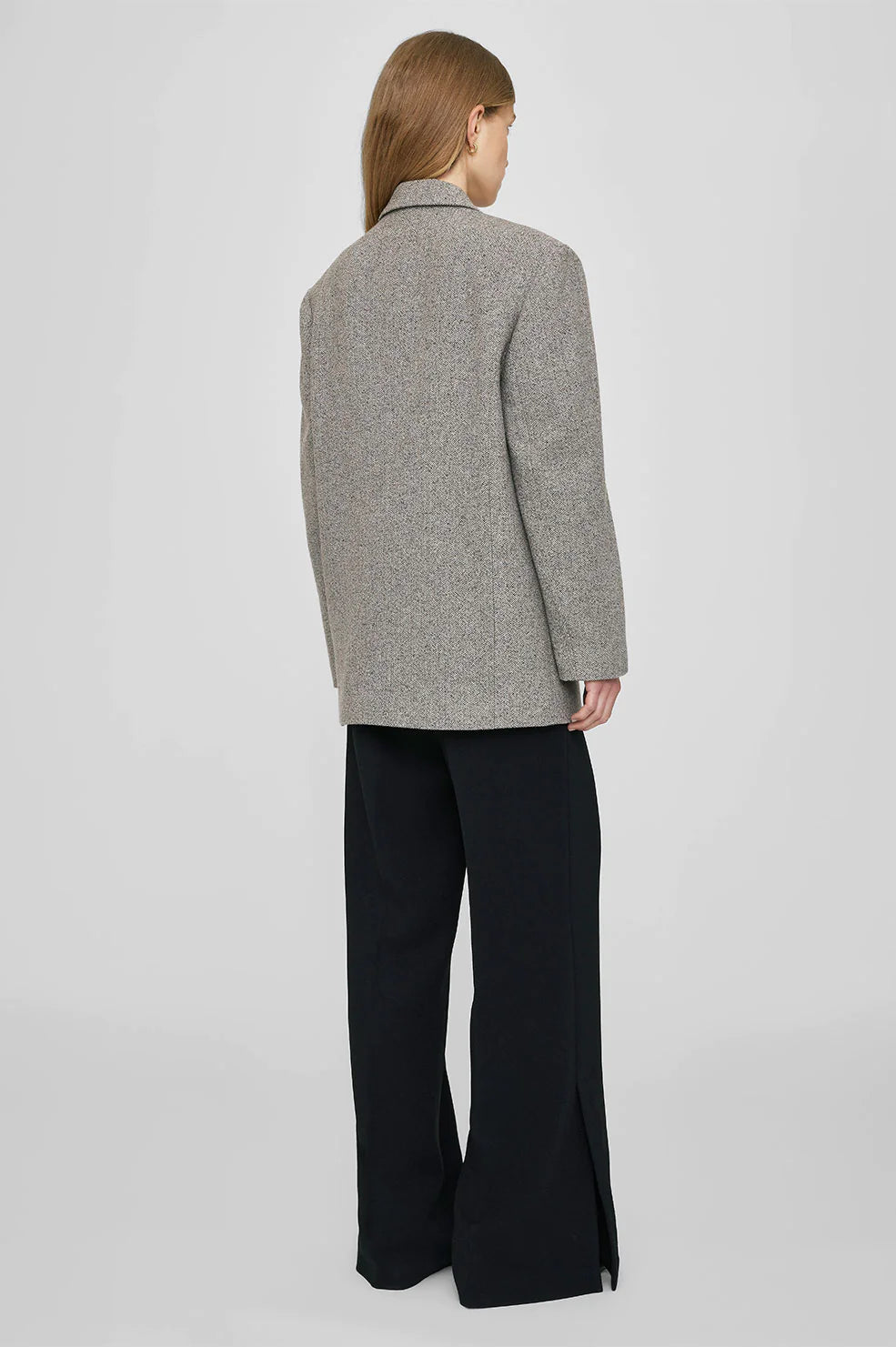 Quinn Blazer in Tan Herringbone