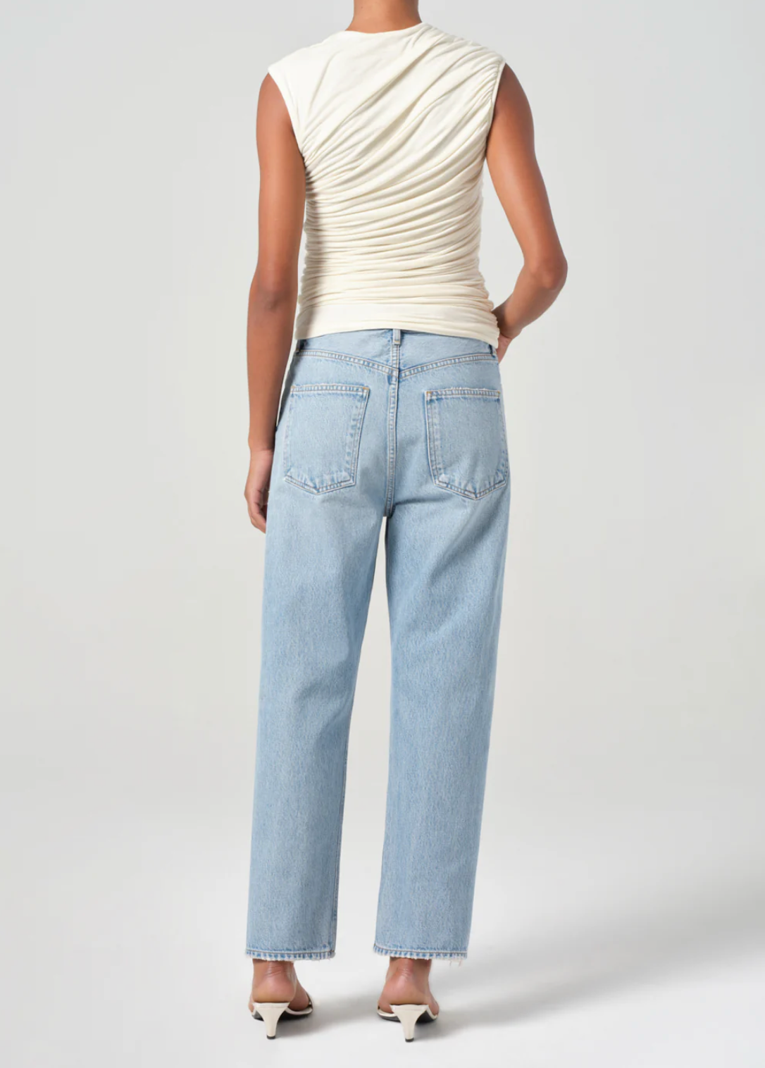 90's Crop Mid Rise Straight in Force