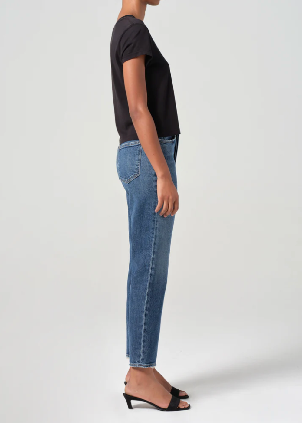 90's Pinch Waist Crop in Solace
