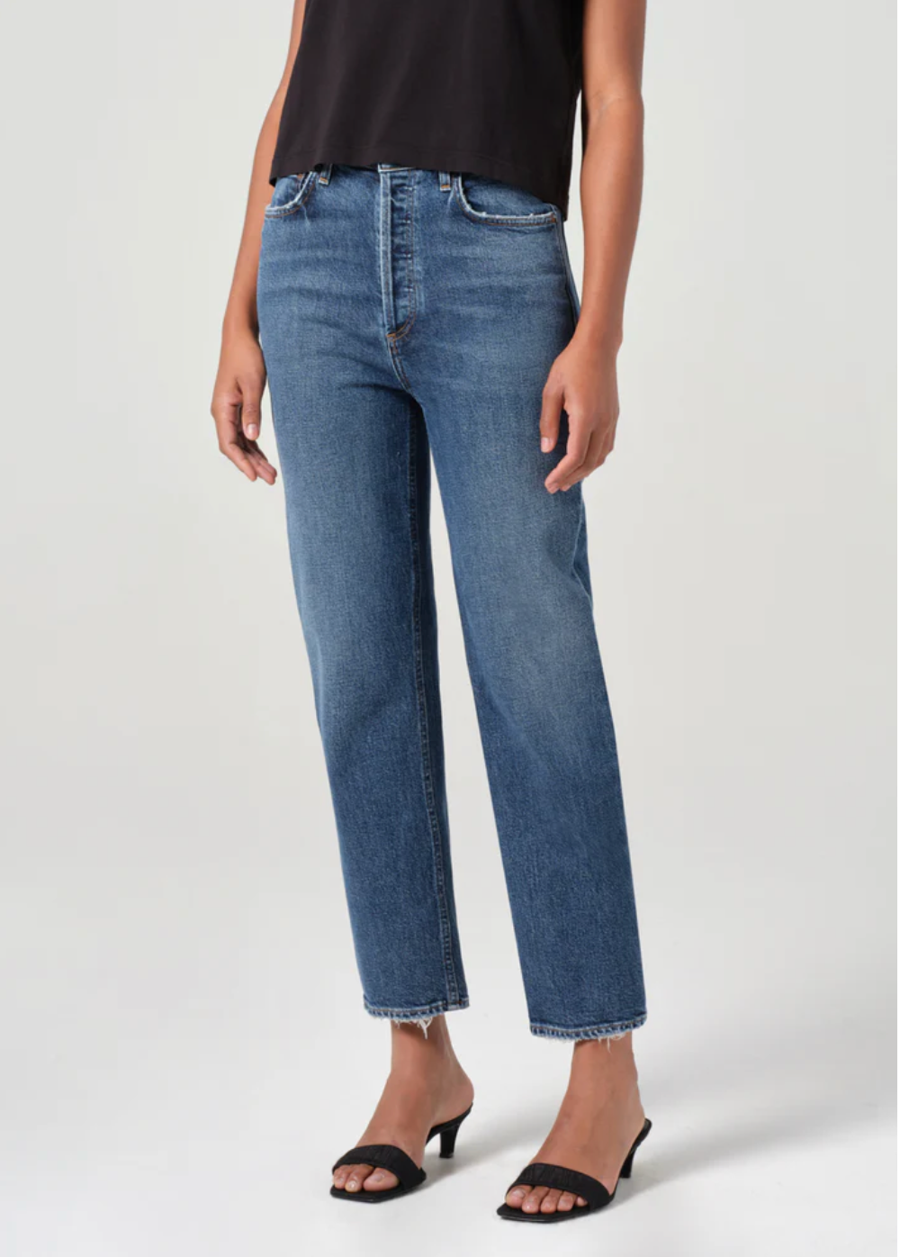 90's Pinch Waist Crop in Solace