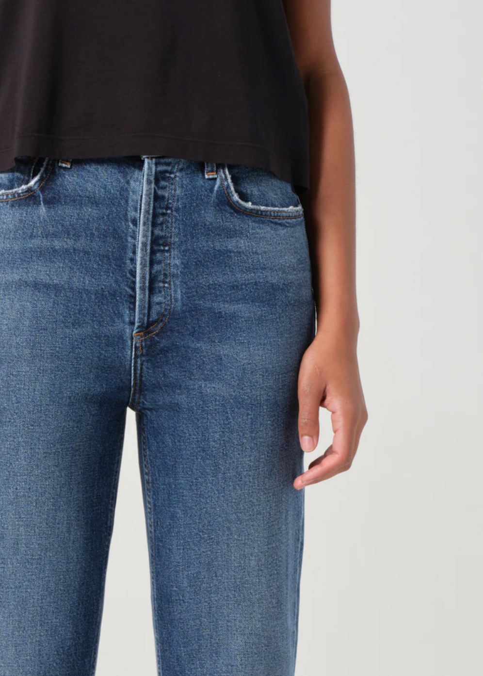 90's Pinch Waist Crop in Solace