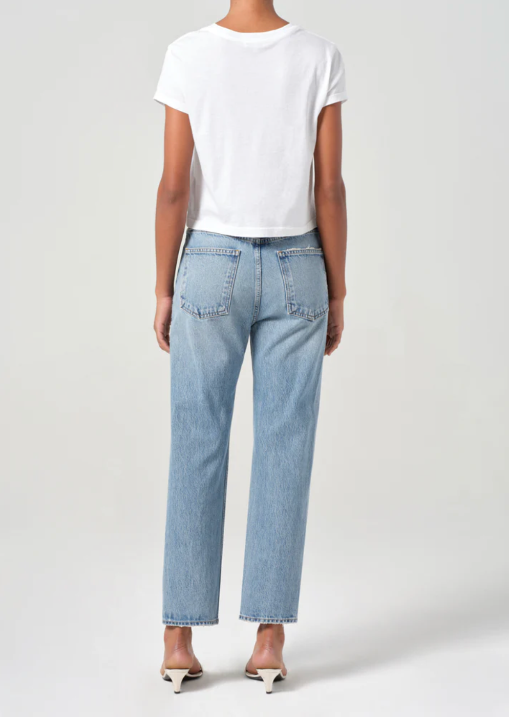 90's Pinch Waist Crop in Stage