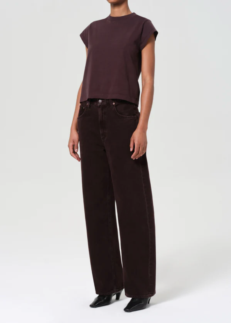 Bryce Cap Sleeve Tee in Root