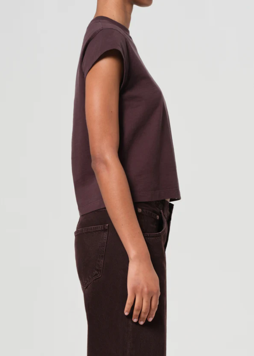 Bryce Cap Sleeve Tee in Root