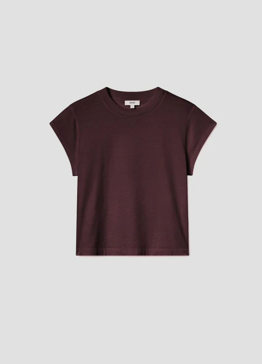 Bryce Cap Sleeve Tee in Root