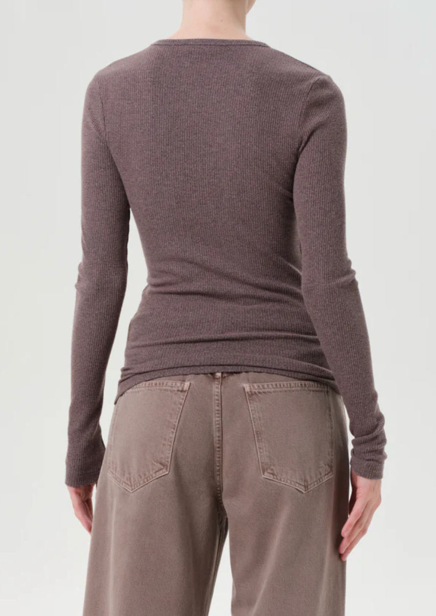 Delphi Slim Tee in Ceramic