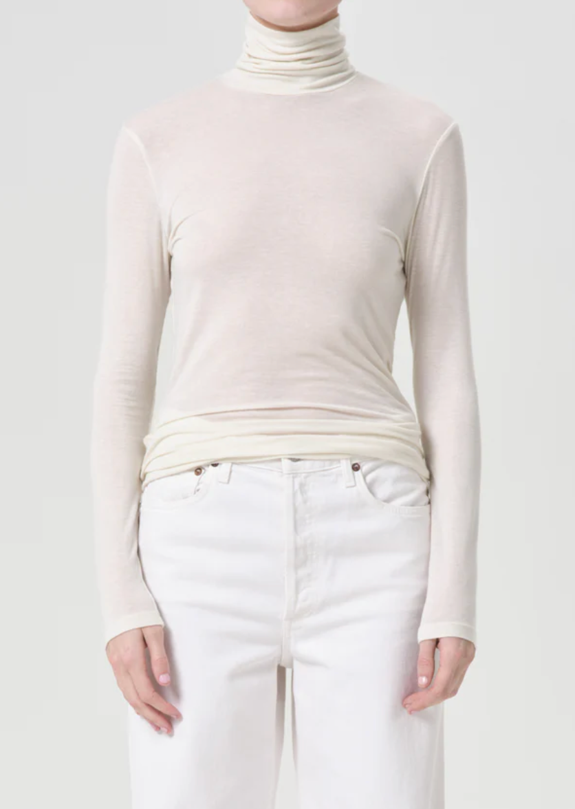 Pascale Turtleneck in Oat Milk