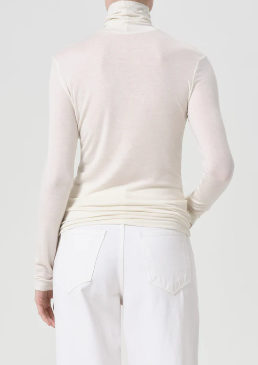 Pascale Turtleneck in Oat Milk