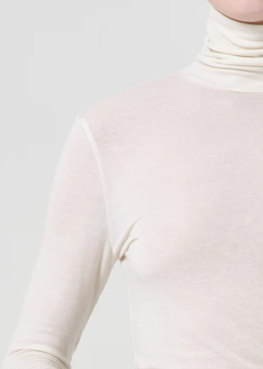 Pascale Turtleneck in Oat Milk