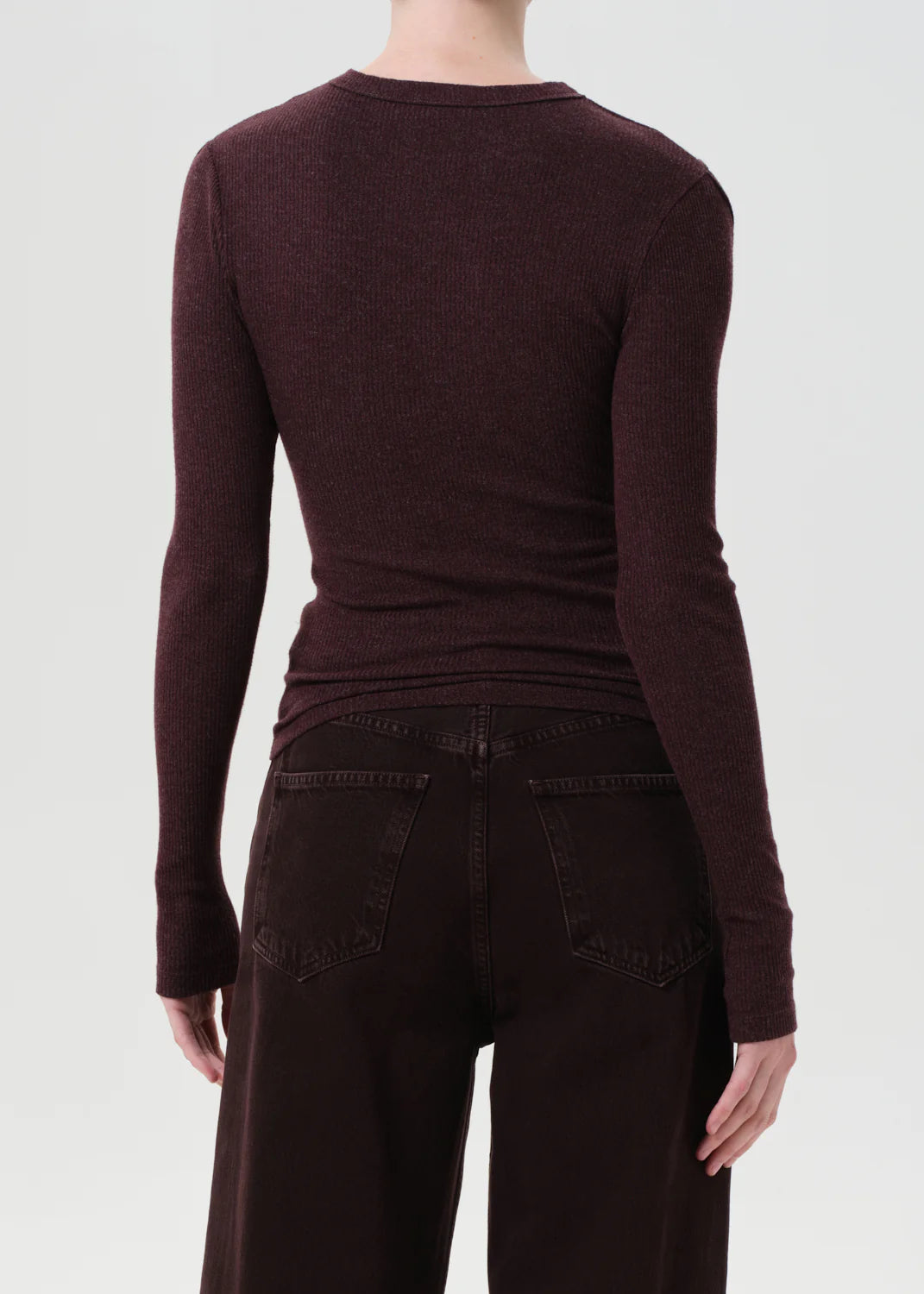 Pierce Tee in Raisin