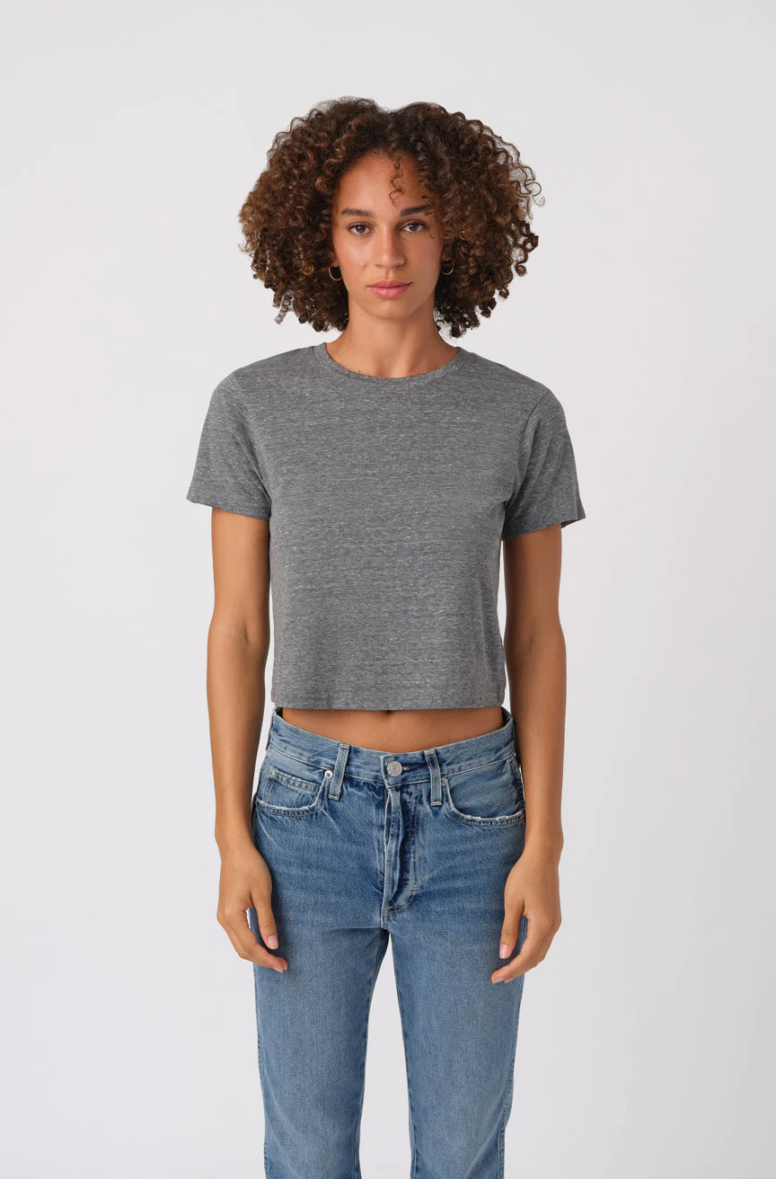 Babe Tee in Heather Grey