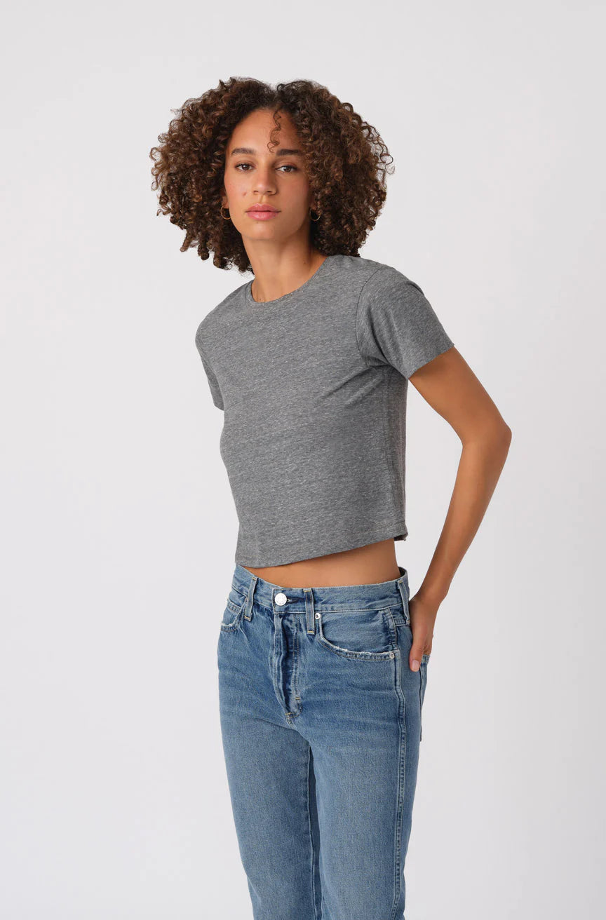 Babe Tee in Heather Grey
