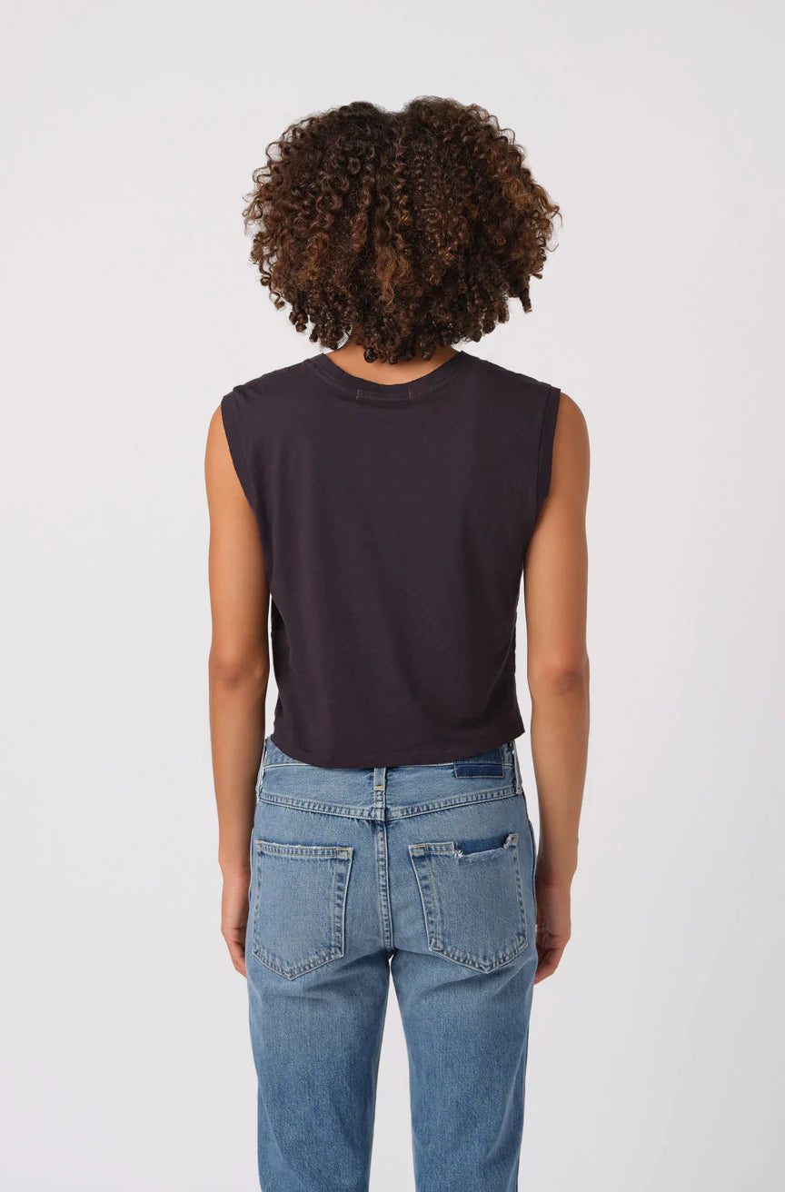 Sleeveless Babe Tee in Vintage Black