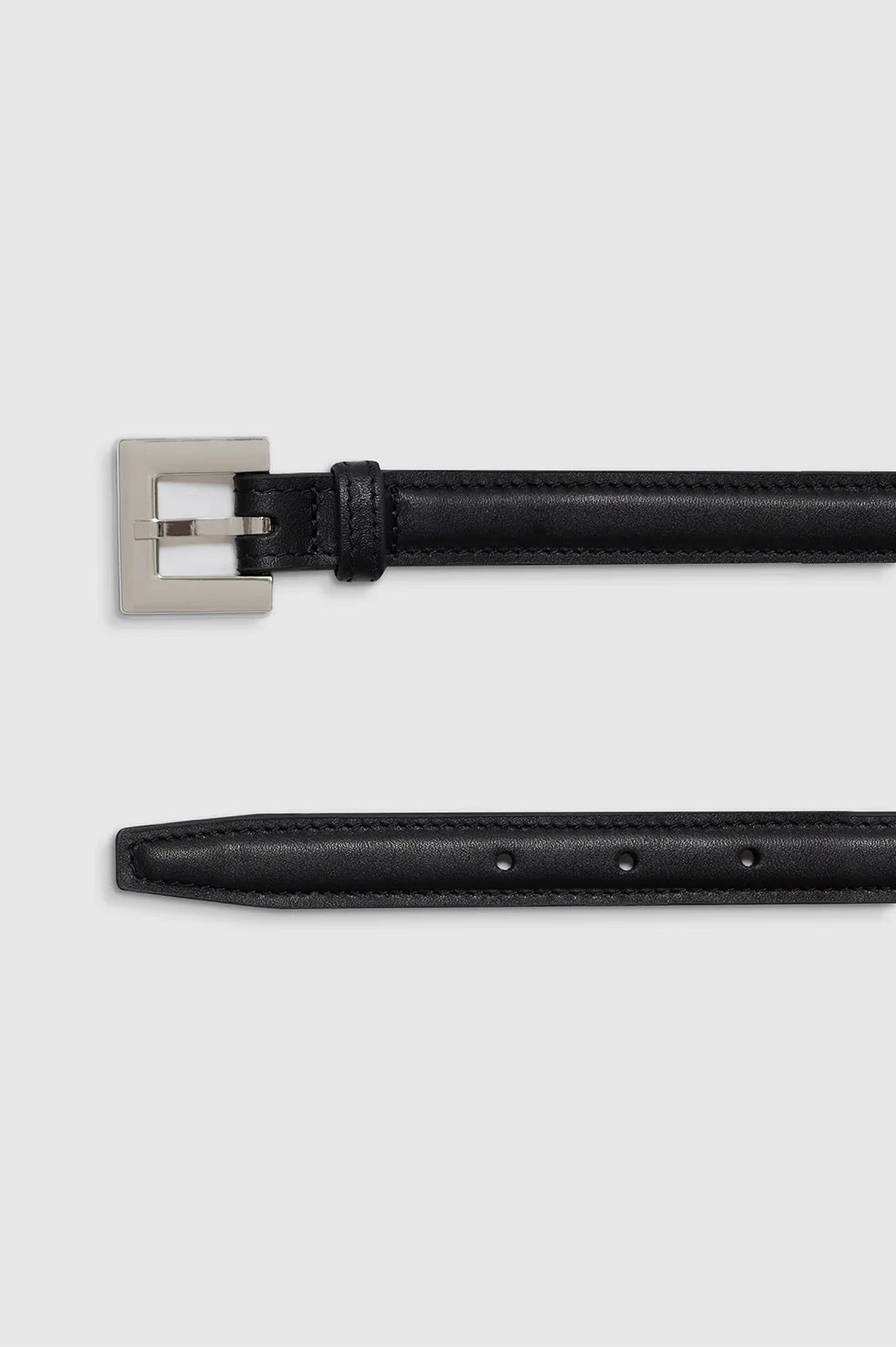 Nicola Belt in Black with Silver