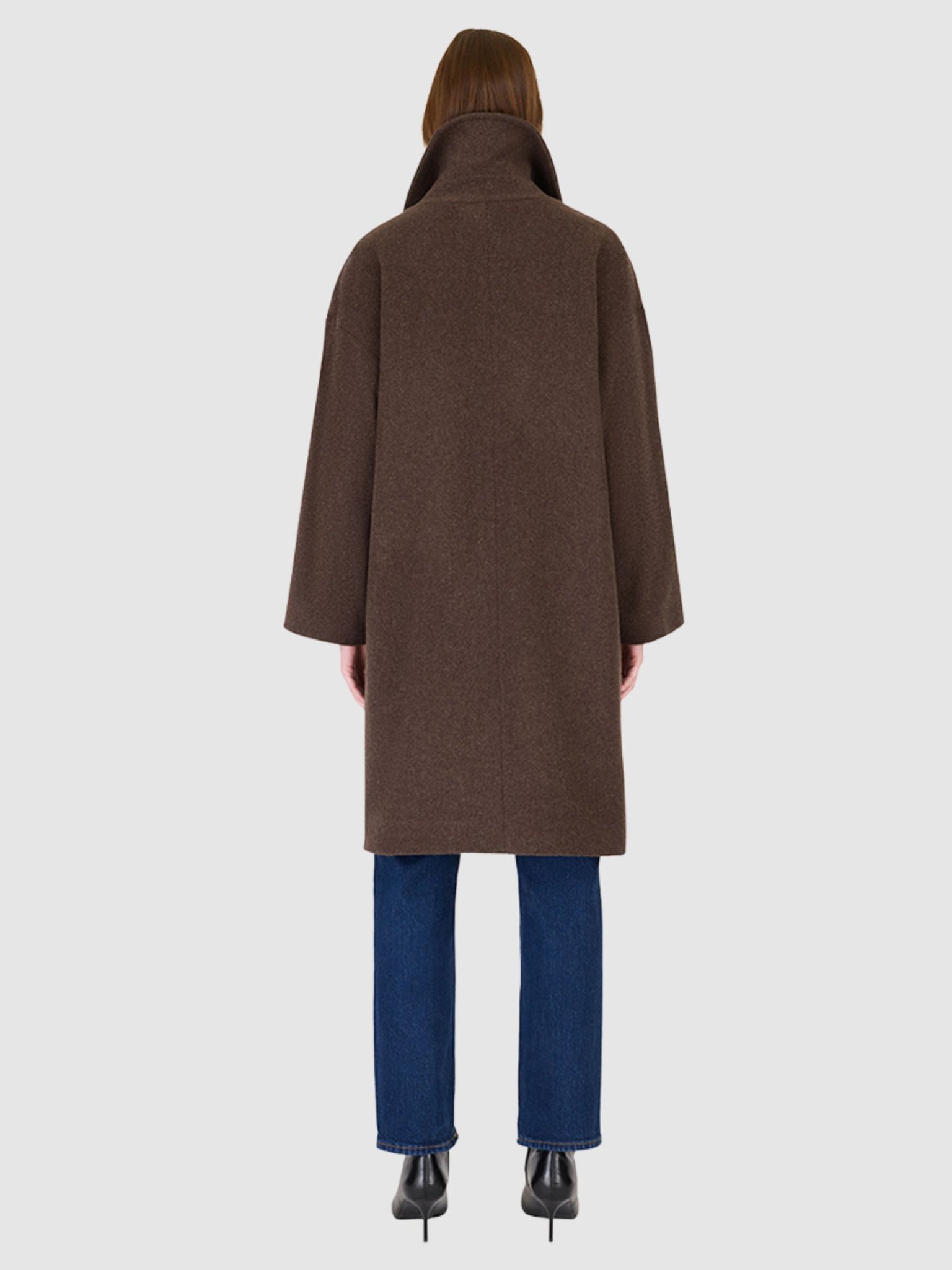 Aaliyah Coat in Brown Melange