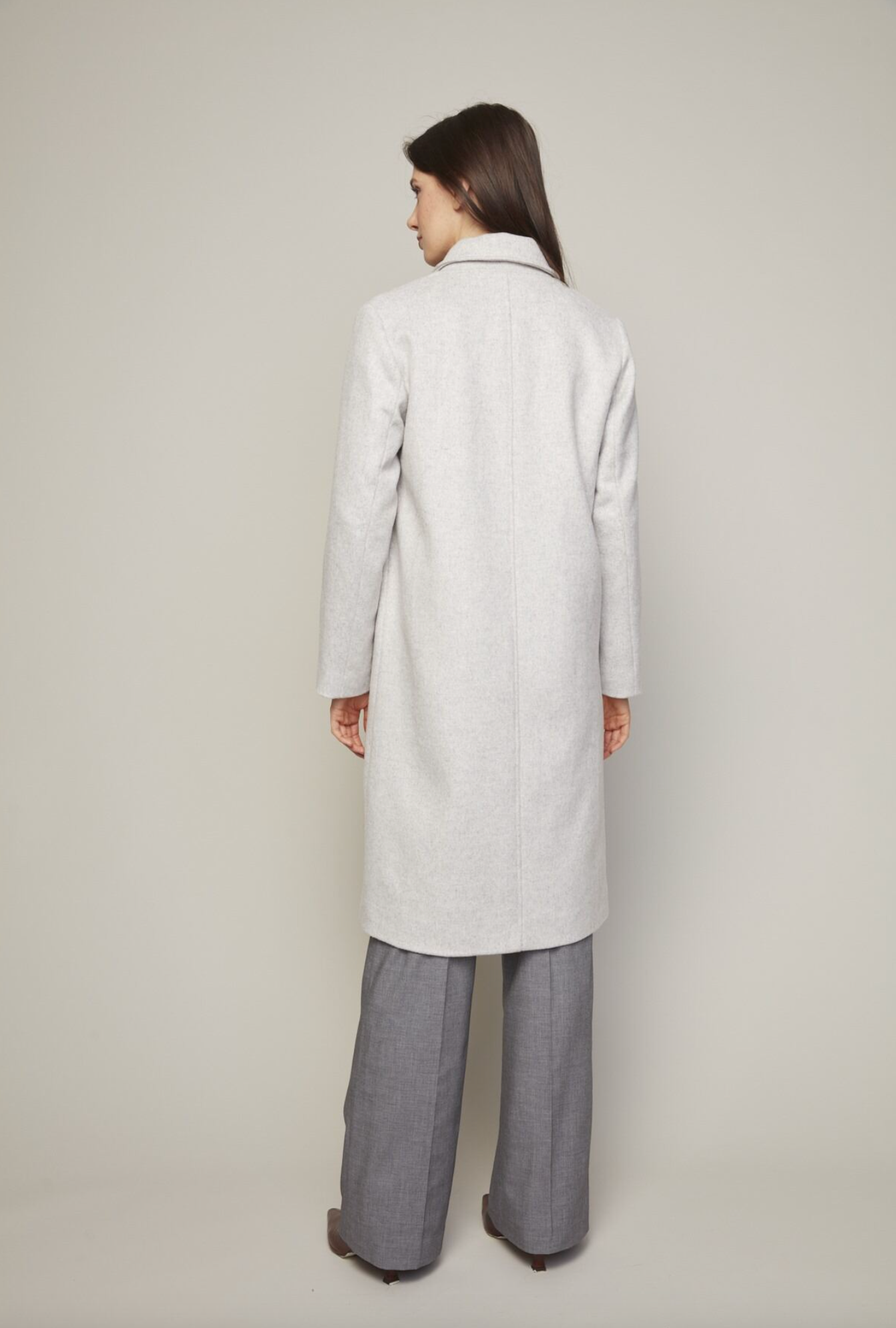 Bella Coat in Light Grey